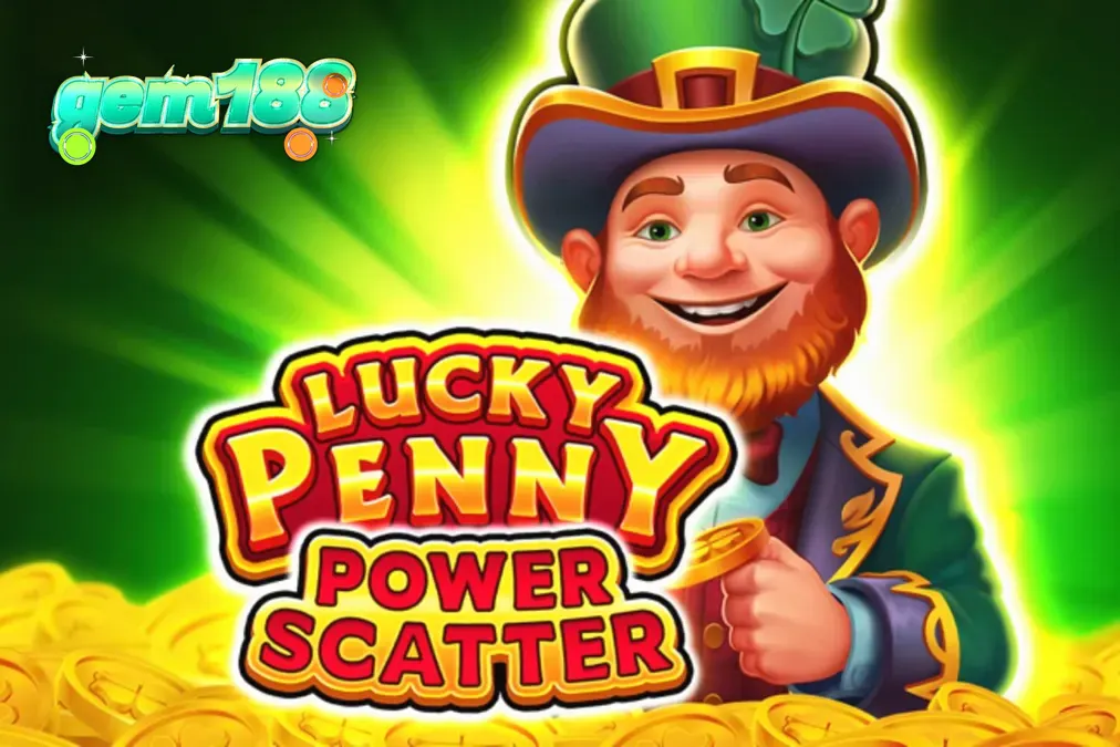 Pemandangan hutan ajaib dengan leprechaun dalam slot Lucky Penny Power Scatter